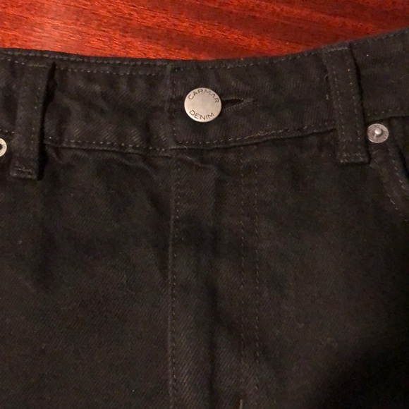 LF black and yellow denim skirt - Picture 4 of 4